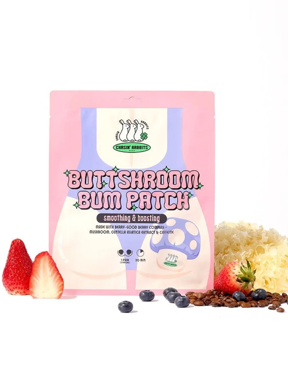 BUTTSHROOM Bum Patch + Mushroom Spa Headband - Fun Mushroom Lovers Bundle - Picture 6 of 11